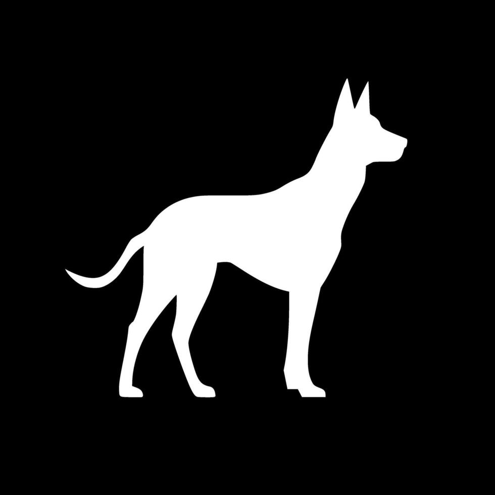Australian Kelpie, Minimalist and Simple Silhouette - illustration vector