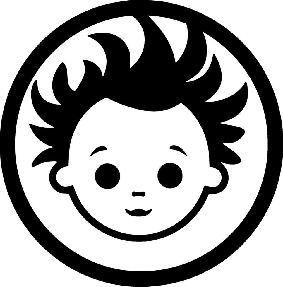 Baby, Minimalist and Simple Silhouette - illustration vector