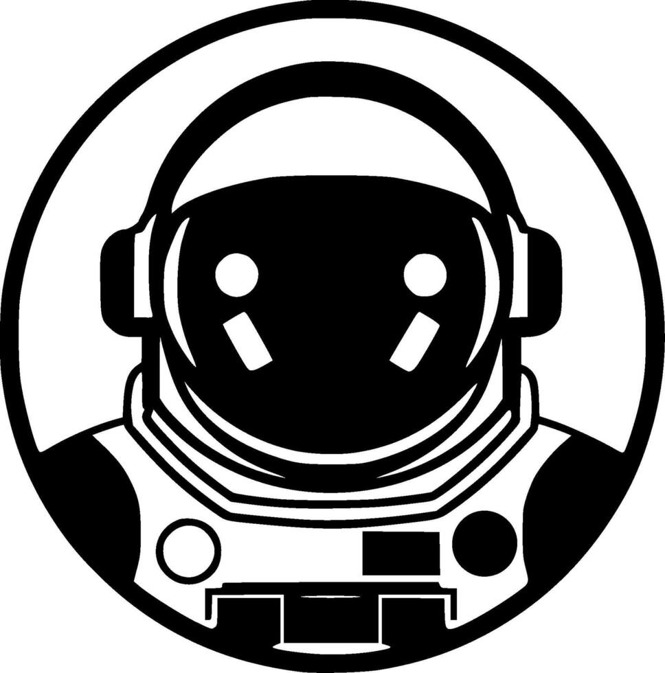 Astronaut - Minimalist and Flat Logo - illustration vector