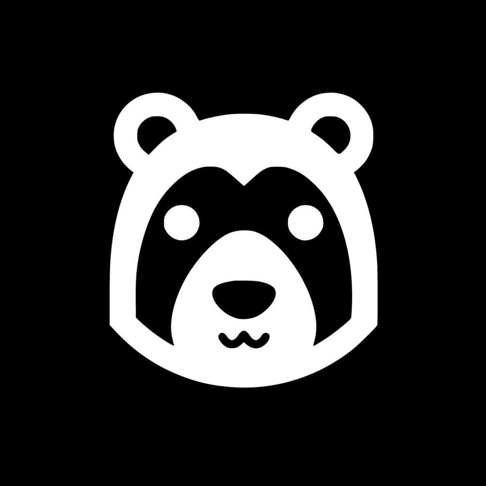 Bear, Minimalist and Simple Silhouette - illustration vector