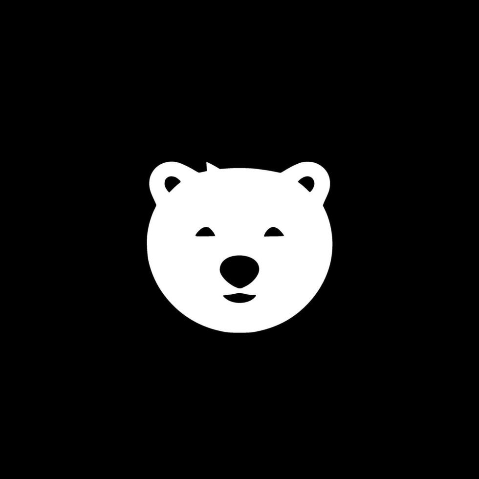 Bear, Minimalist and Simple Silhouette - illustration vector