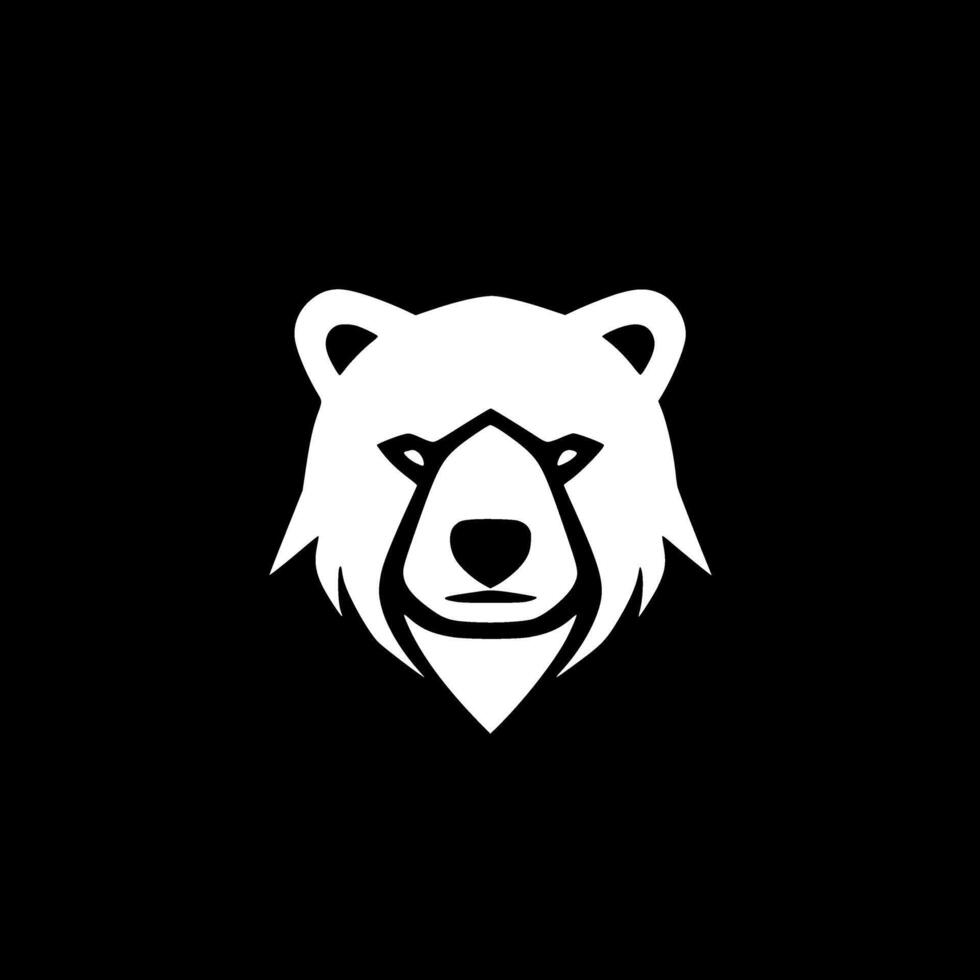 Bear, Minimalist and Simple Silhouette - illustration vector