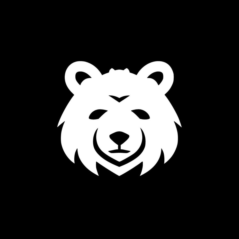 Bear, Minimalist and Simple Silhouette - illustration vector