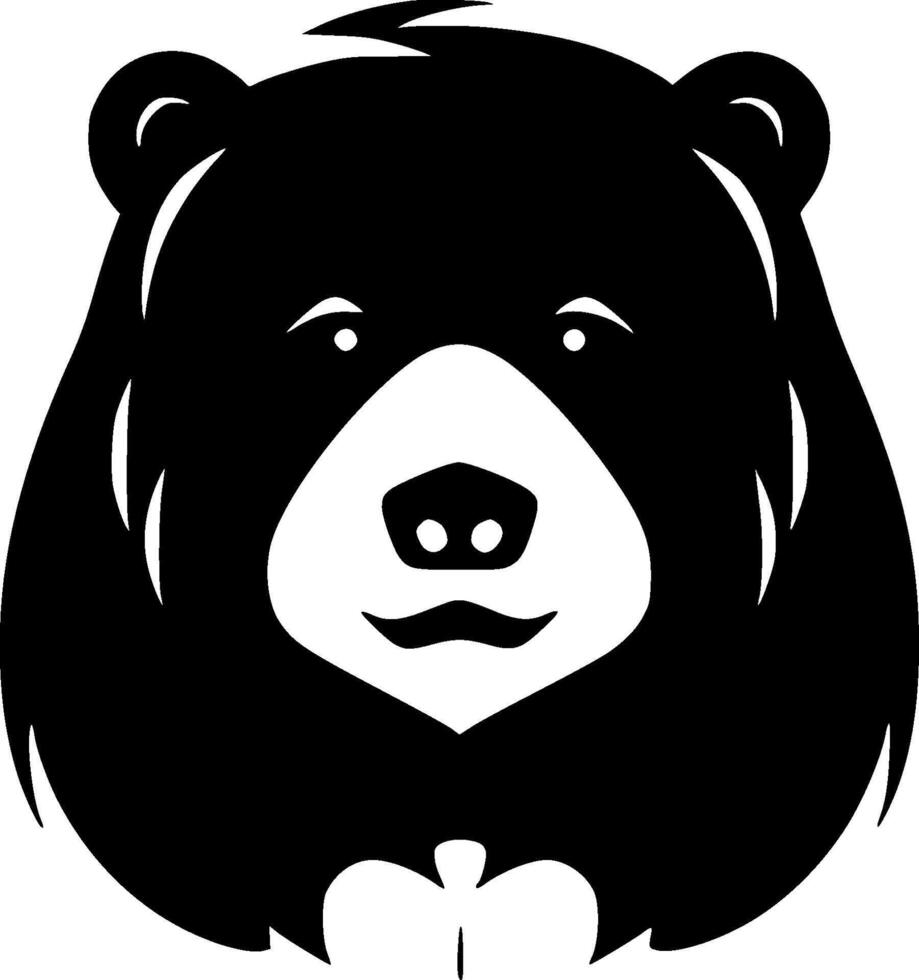 Bear, Minimalist and Simple Silhouette - illustration vector
