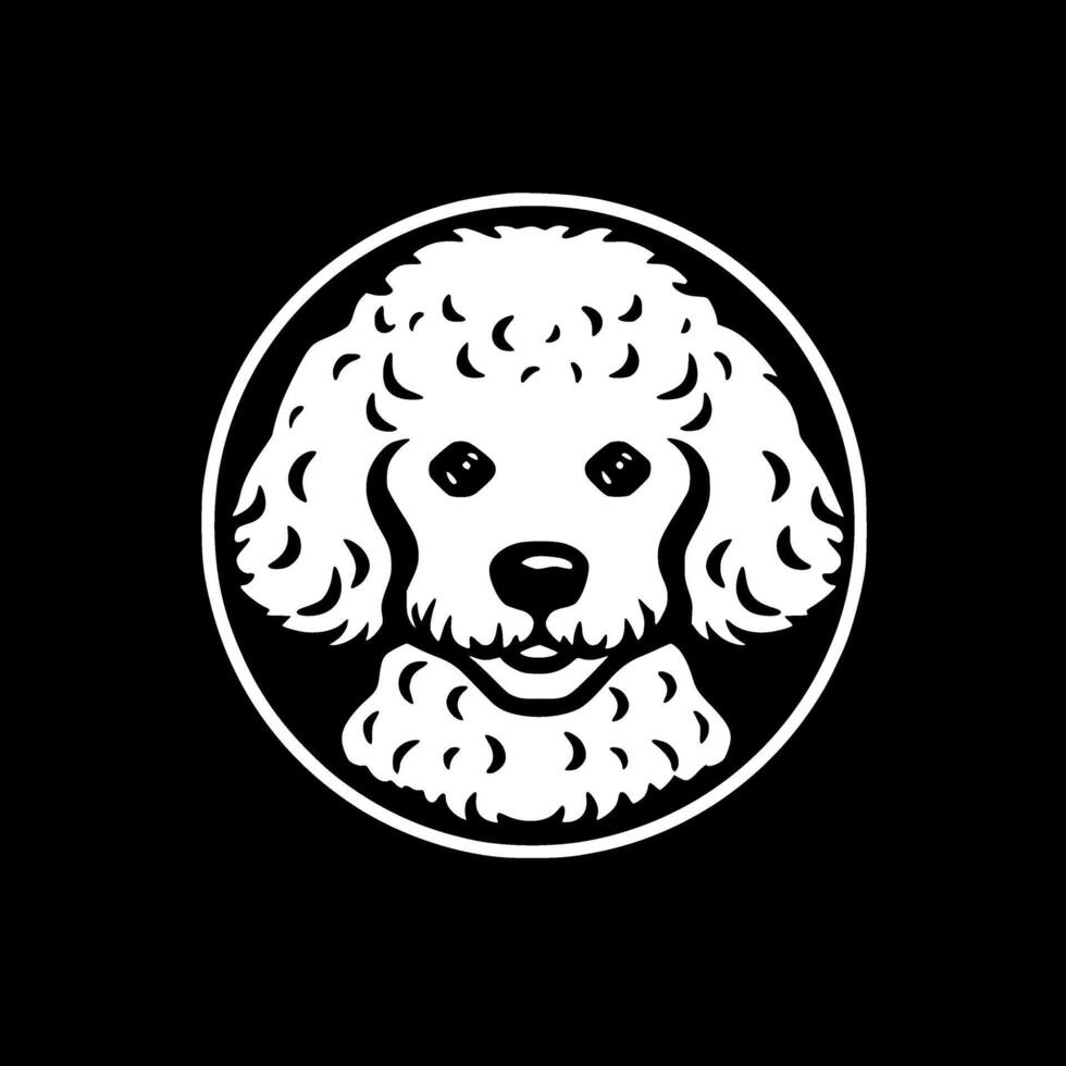 Bichon Frise - Minimalist and Flat Logo - illustration vector