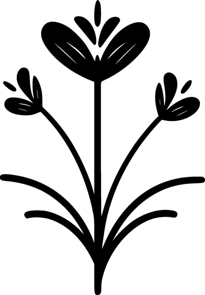 Birth Flower, Minimalist and Simple Silhouette - illustration vector