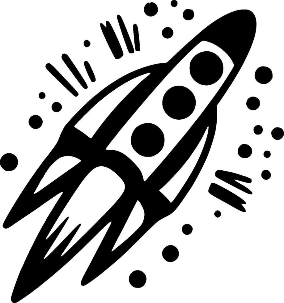 Boom - Black and White Isolated Icon - illustration vector