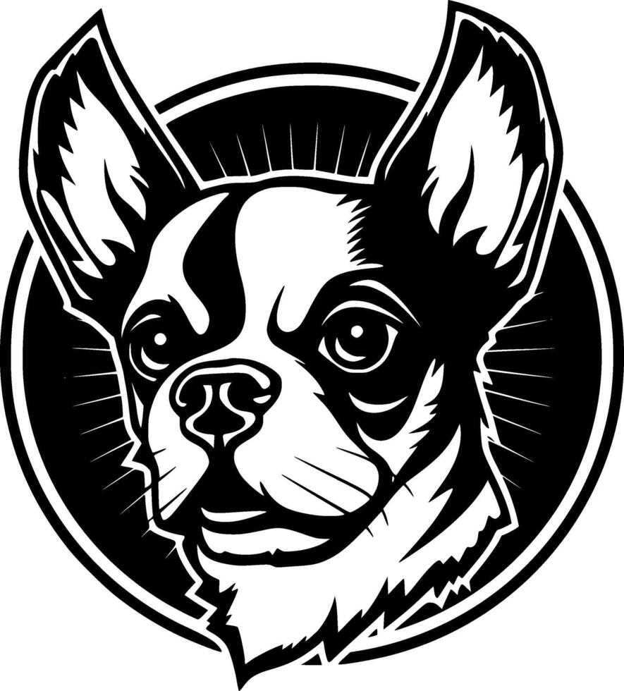Chihuahua - Minimalist and Flat Logo - illustration vector