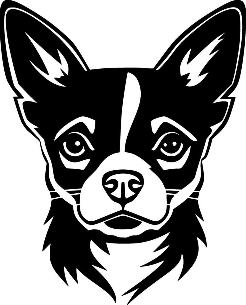 Chihuahua - Minimalist and Flat Logo - illustration vector