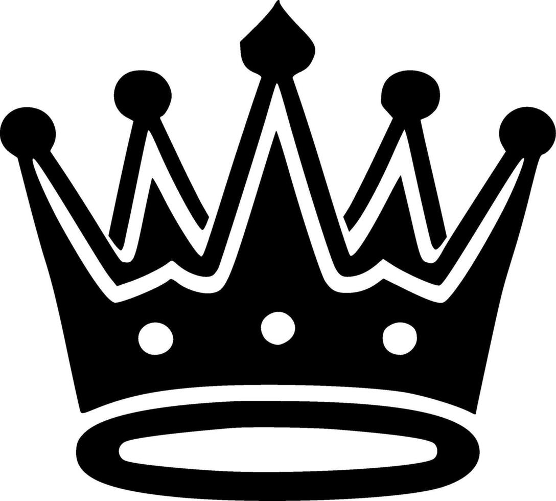 Crown - Minimalist and Flat Logo - illustration vector