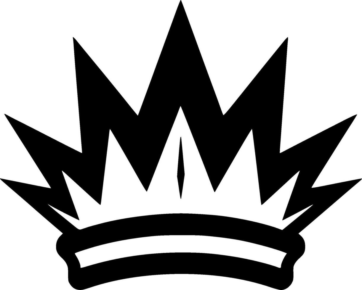 Crown - Minimalist and Flat Logo - illustration vector