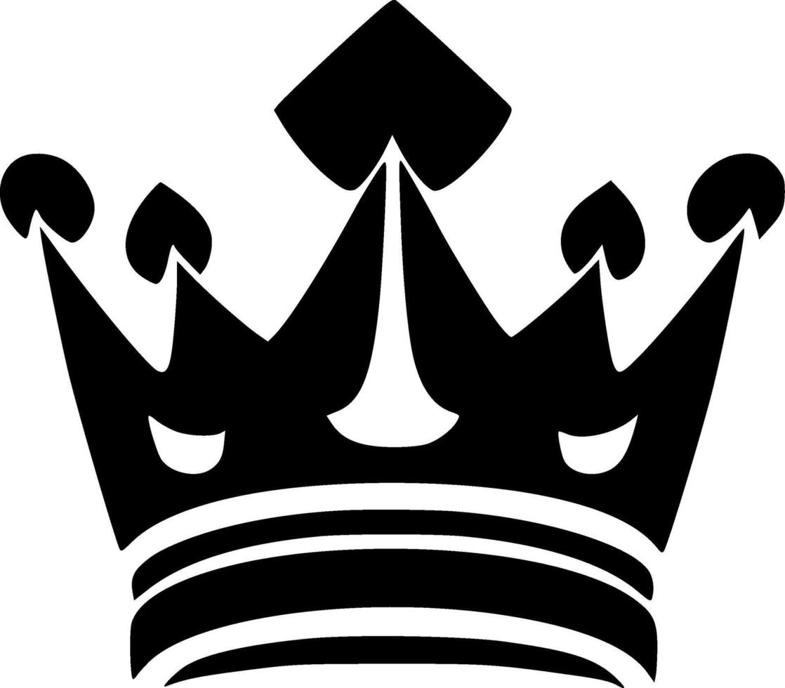 Crown, Minimalist and Simple Silhouette - illustration vector