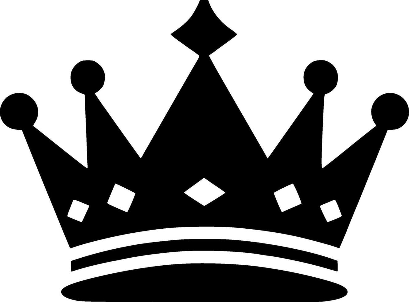 Crown - Minimalist and Flat Logo - illustration vector
