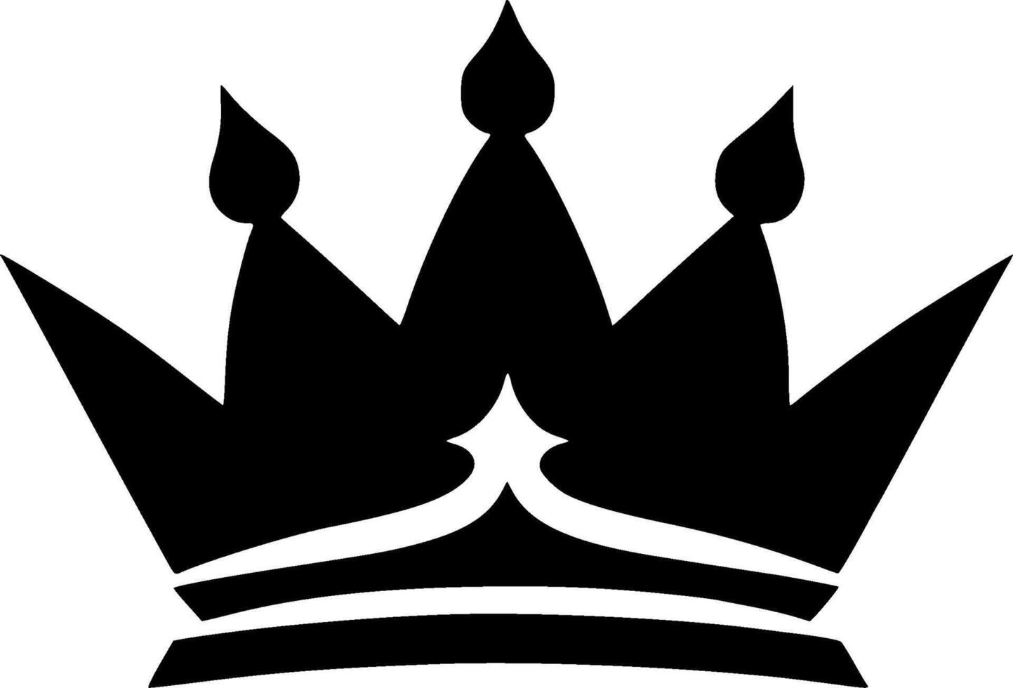 Crown, Minimalist and Simple Silhouette - illustration vector