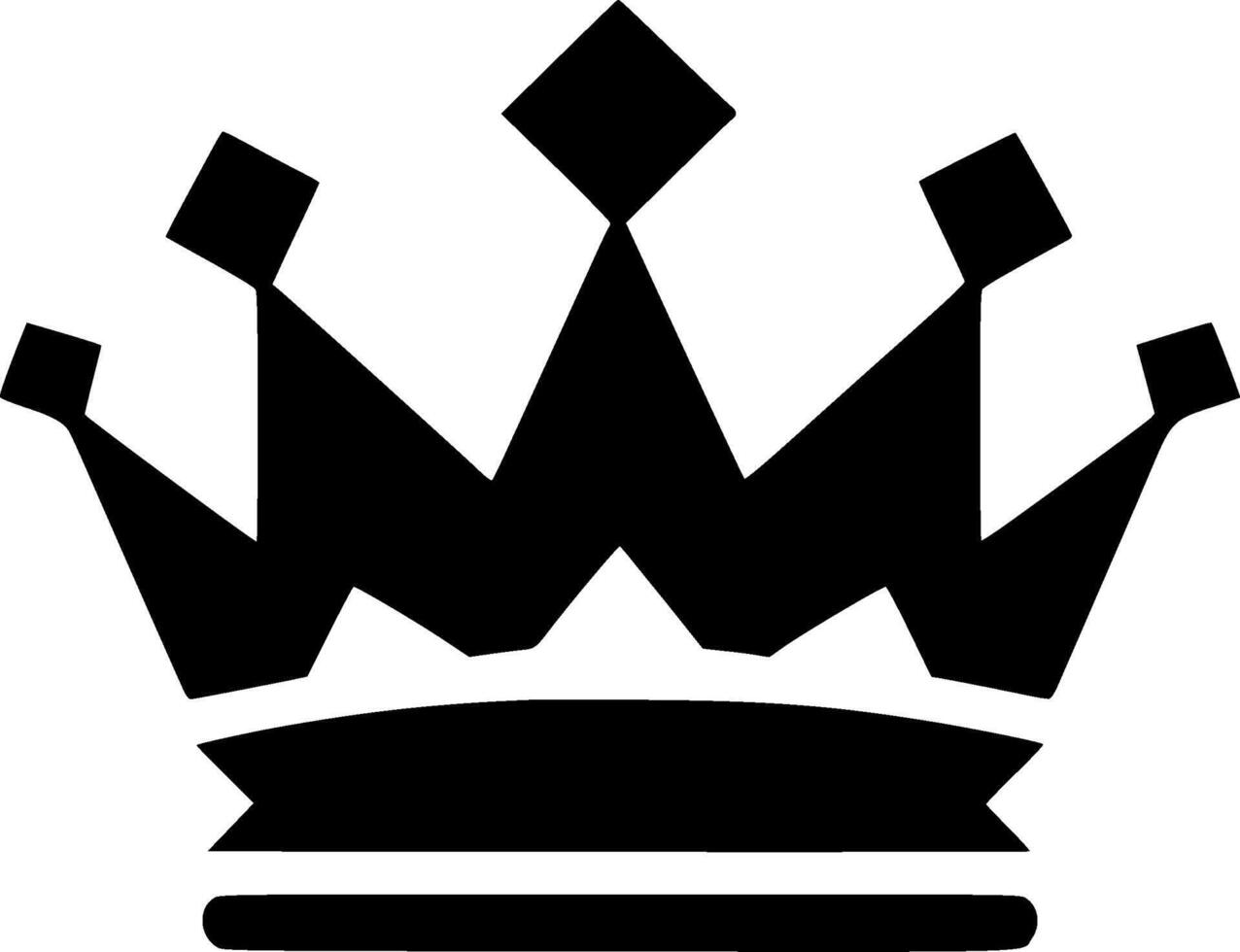 Crown - Minimalist and Flat Logo - illustration vector