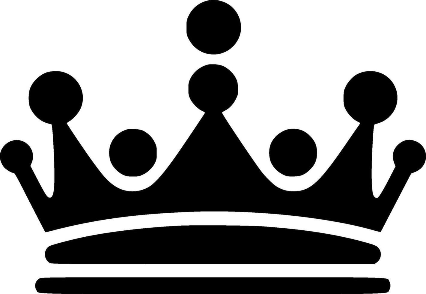 Crown - Minimalist and Flat Logo - illustration vector