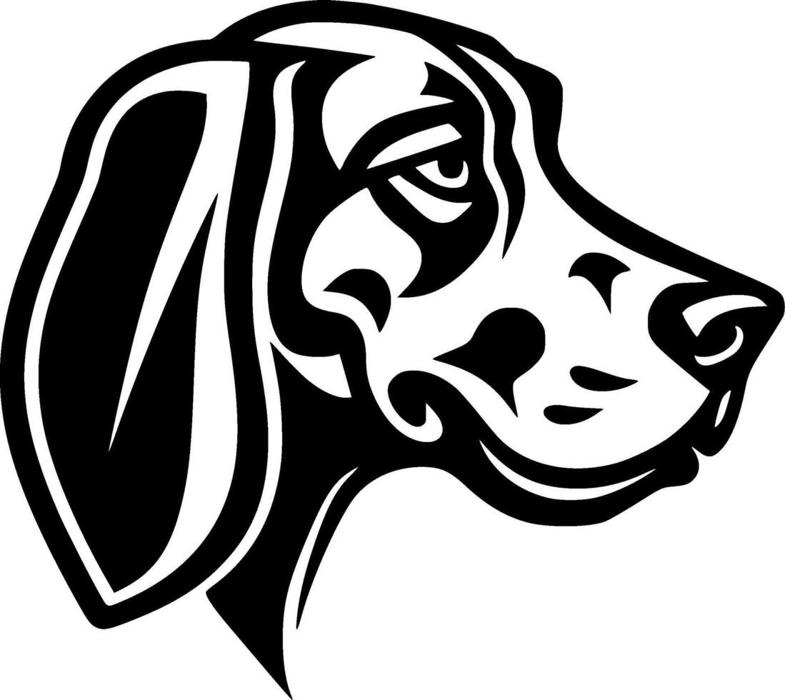 Dalmatian, Minimalist and Simple Silhouette - illustration vector