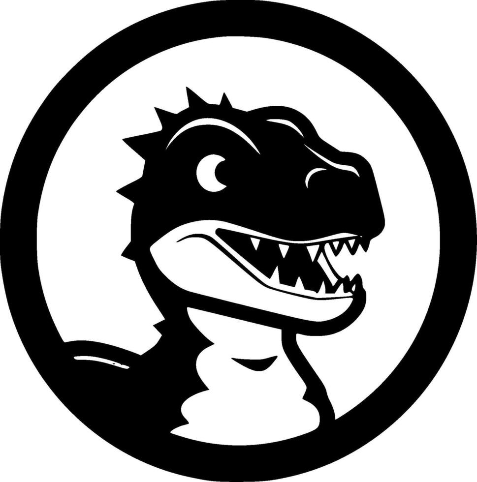 Dino - Minimalist and Flat Logo - illustration vector