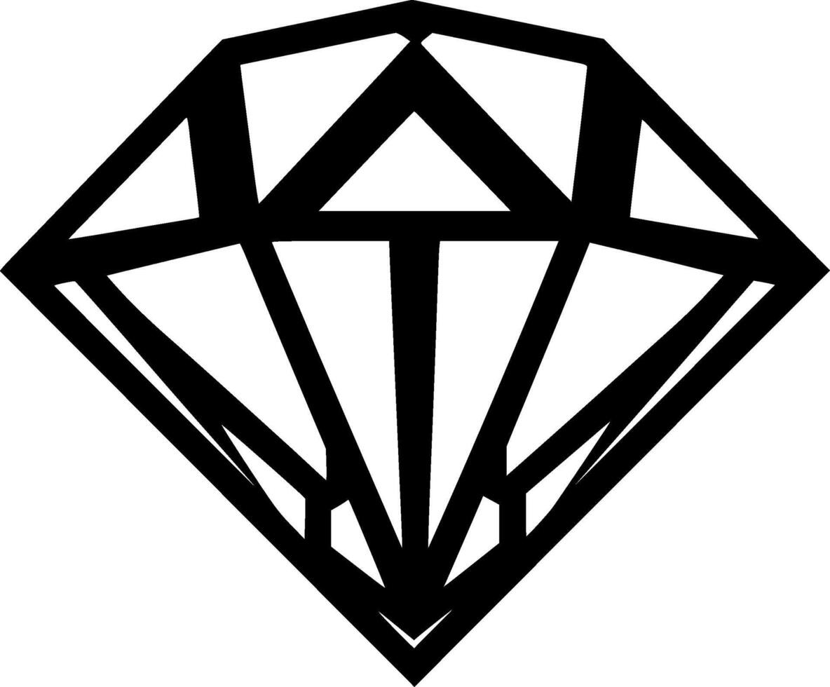 Diamond - High Quality Logo - illustration ideal for T-shirt graphic vector
