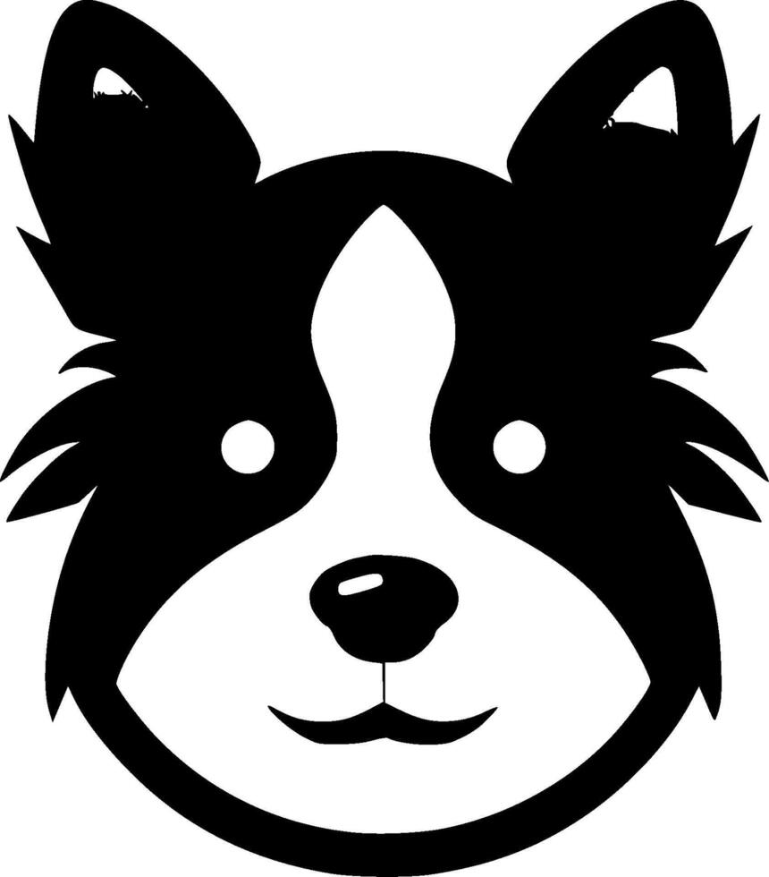 Dog, Black and White illustration vector