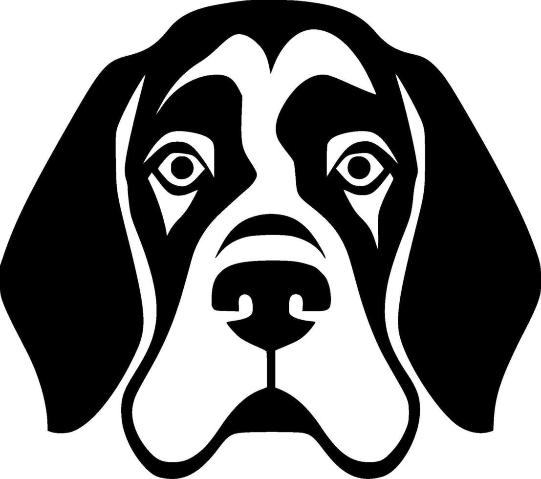 Dog, Black and White illustration vector