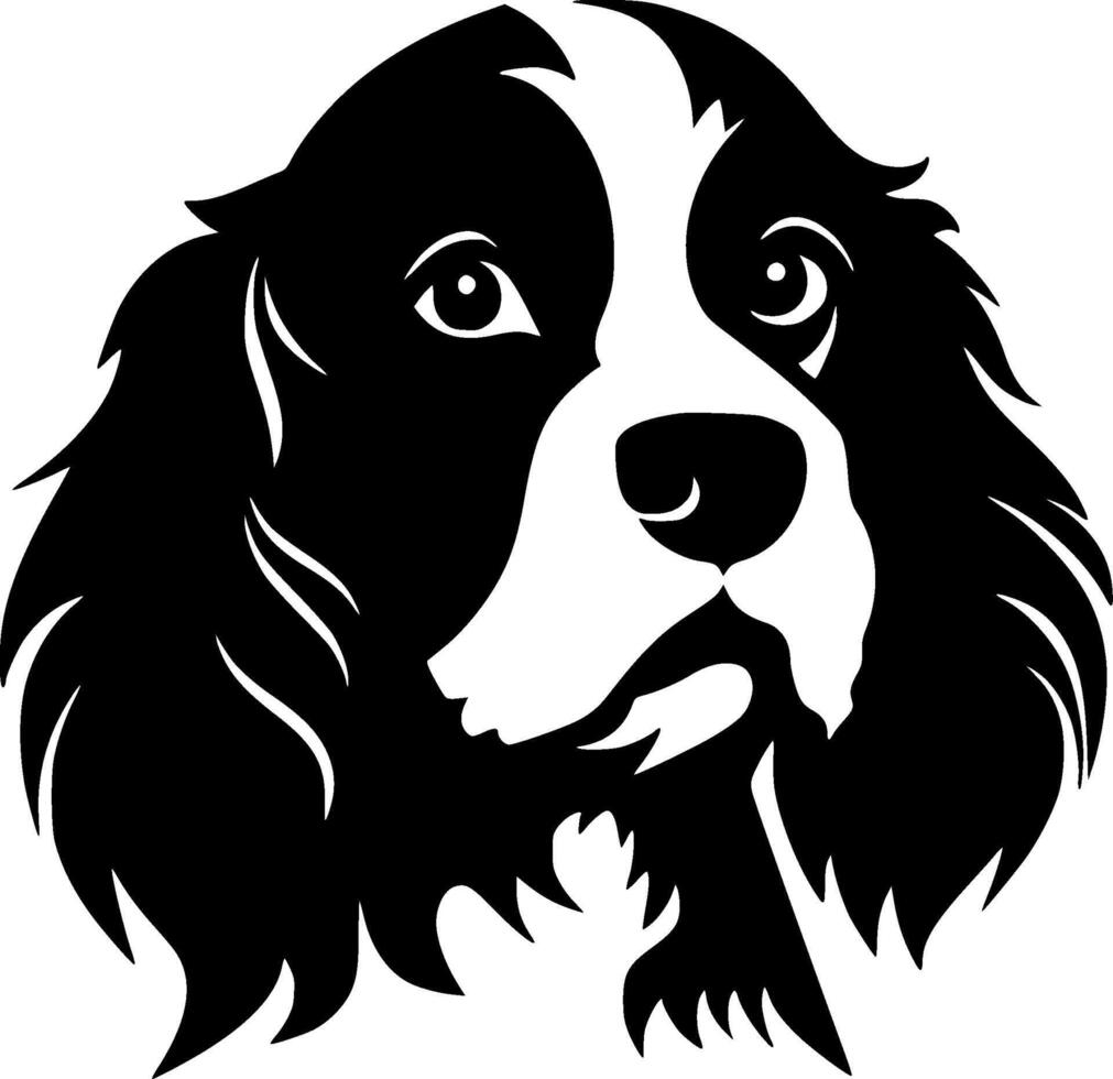 Dog, Black and White illustration vector