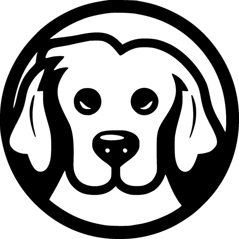 Dog, Black and White illustration vector