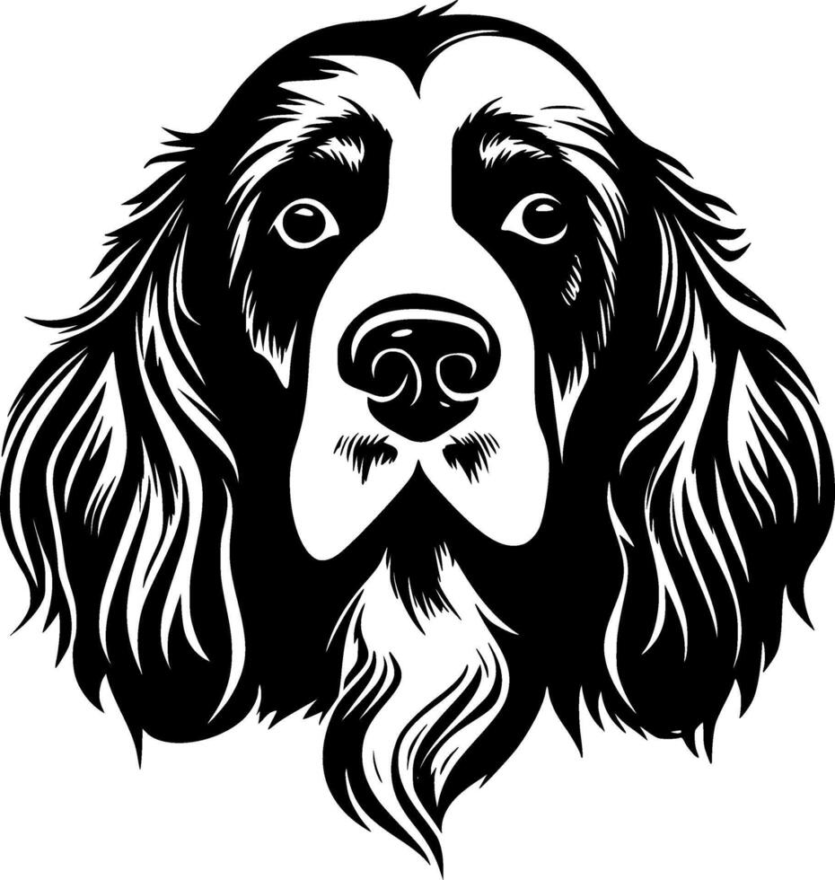 Dog, Minimalist and Simple Silhouette - illustration vector