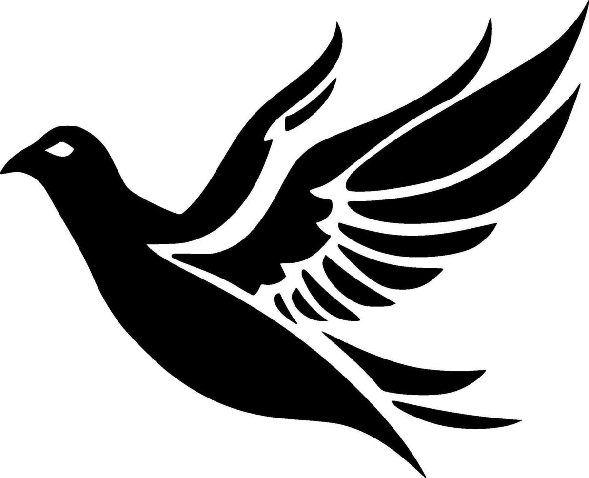 Dove - Minimalist and Flat Logo - illustration vector