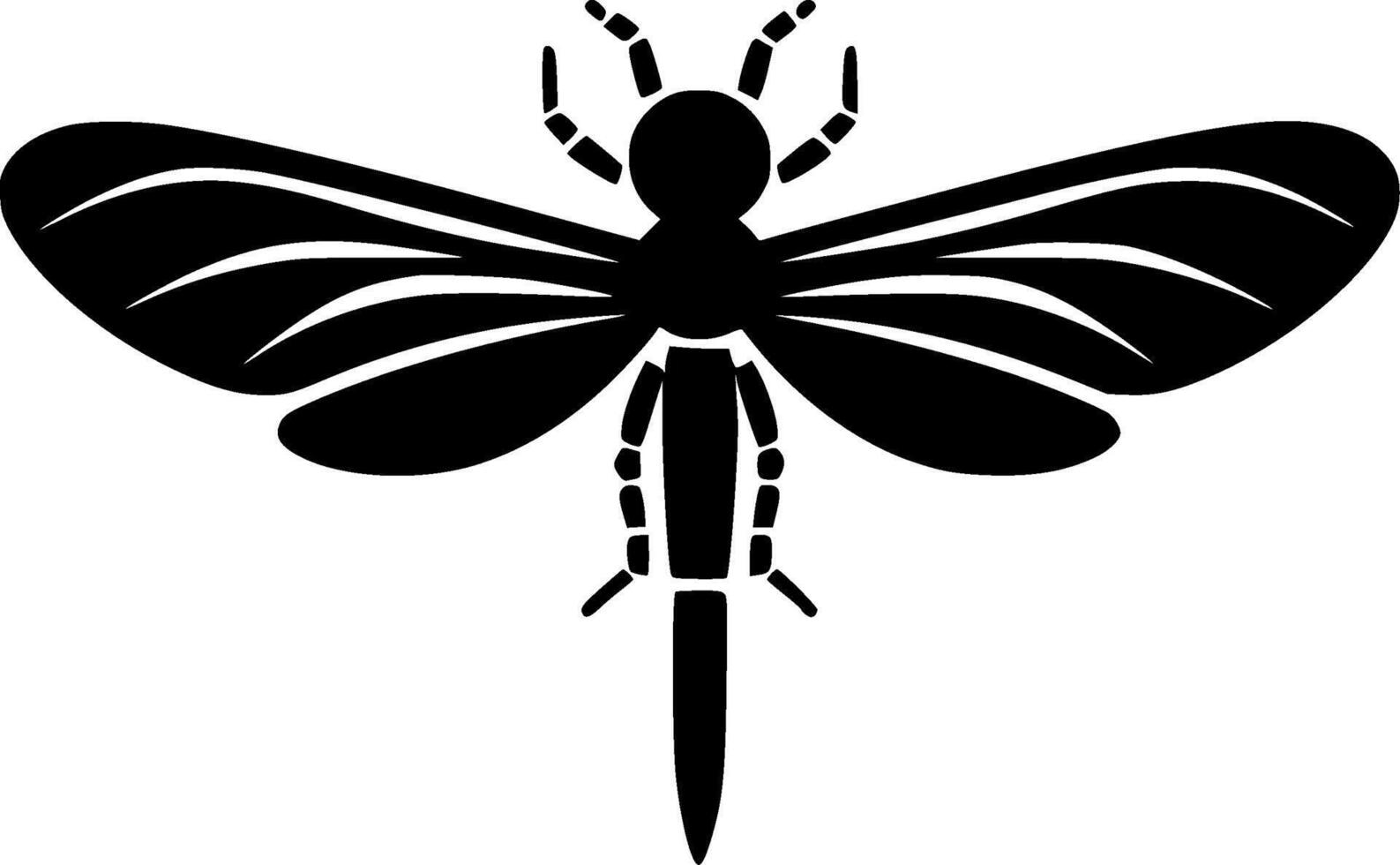 Dragonfly - Minimalist and Flat Logo - illustration vector