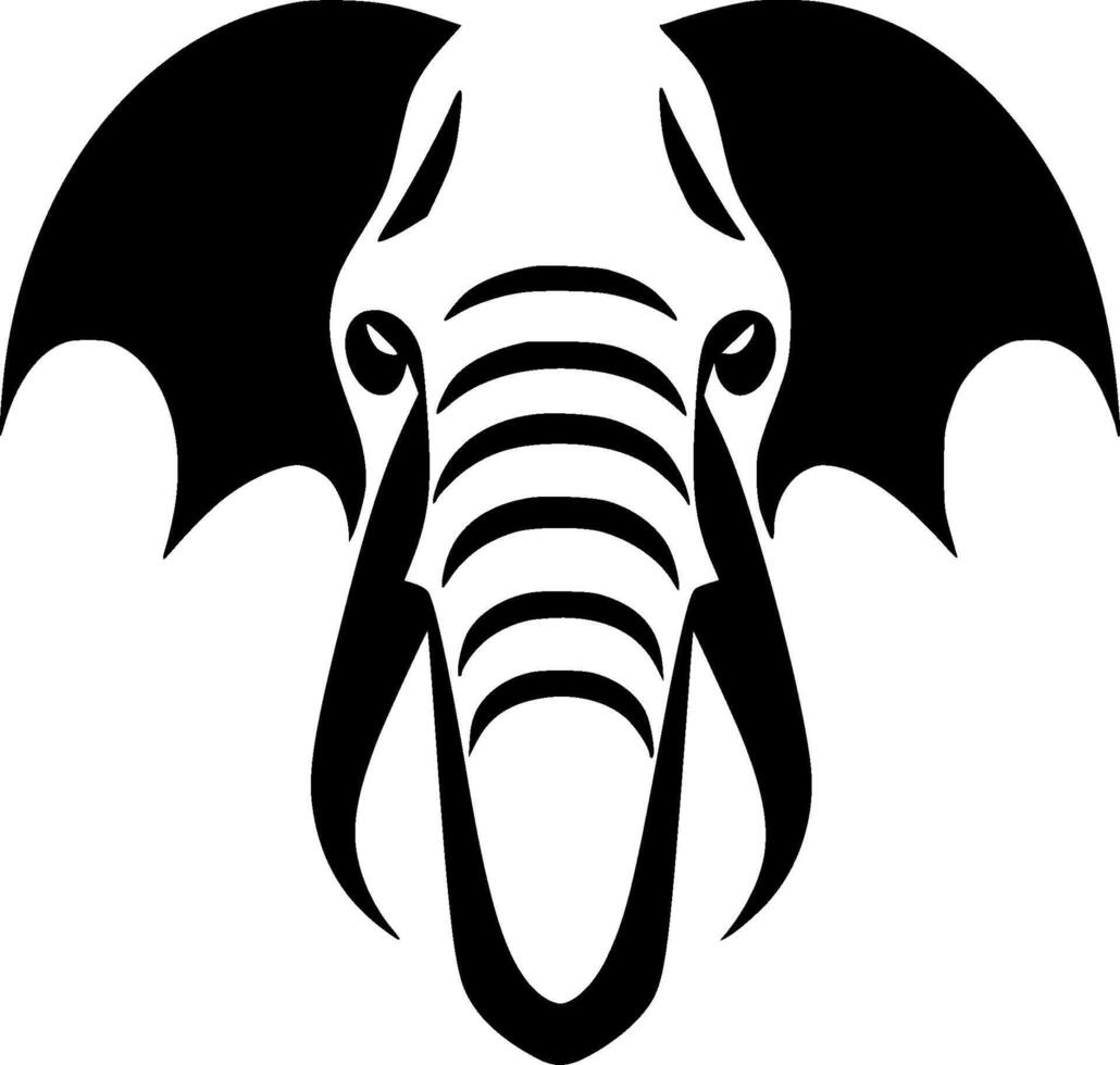 Elephant - Minimalist and Flat Logo - illustration vector