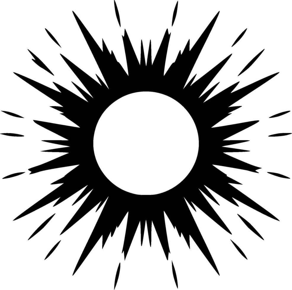 Explosion - Minimalist and Flat Logo - illustration vector