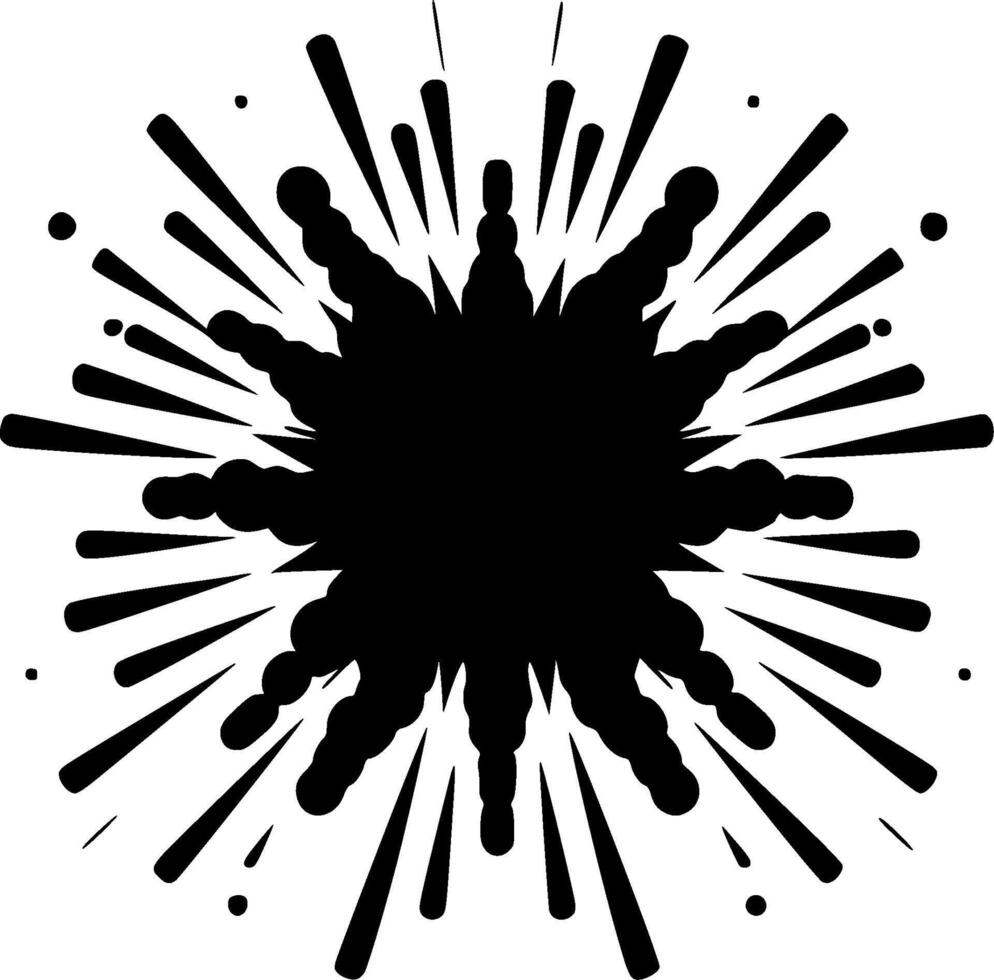 Explosion - High Quality Logo - illustration ideal for T-shirt graphic vector