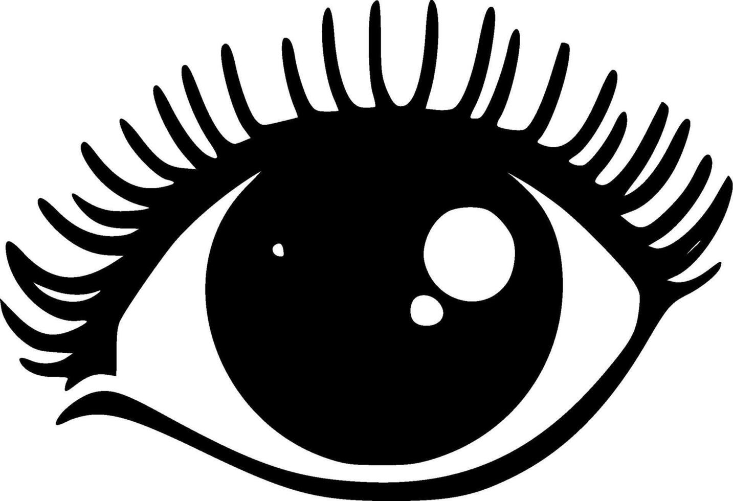 Eyes - Minimalist and Flat Logo - illustration vector