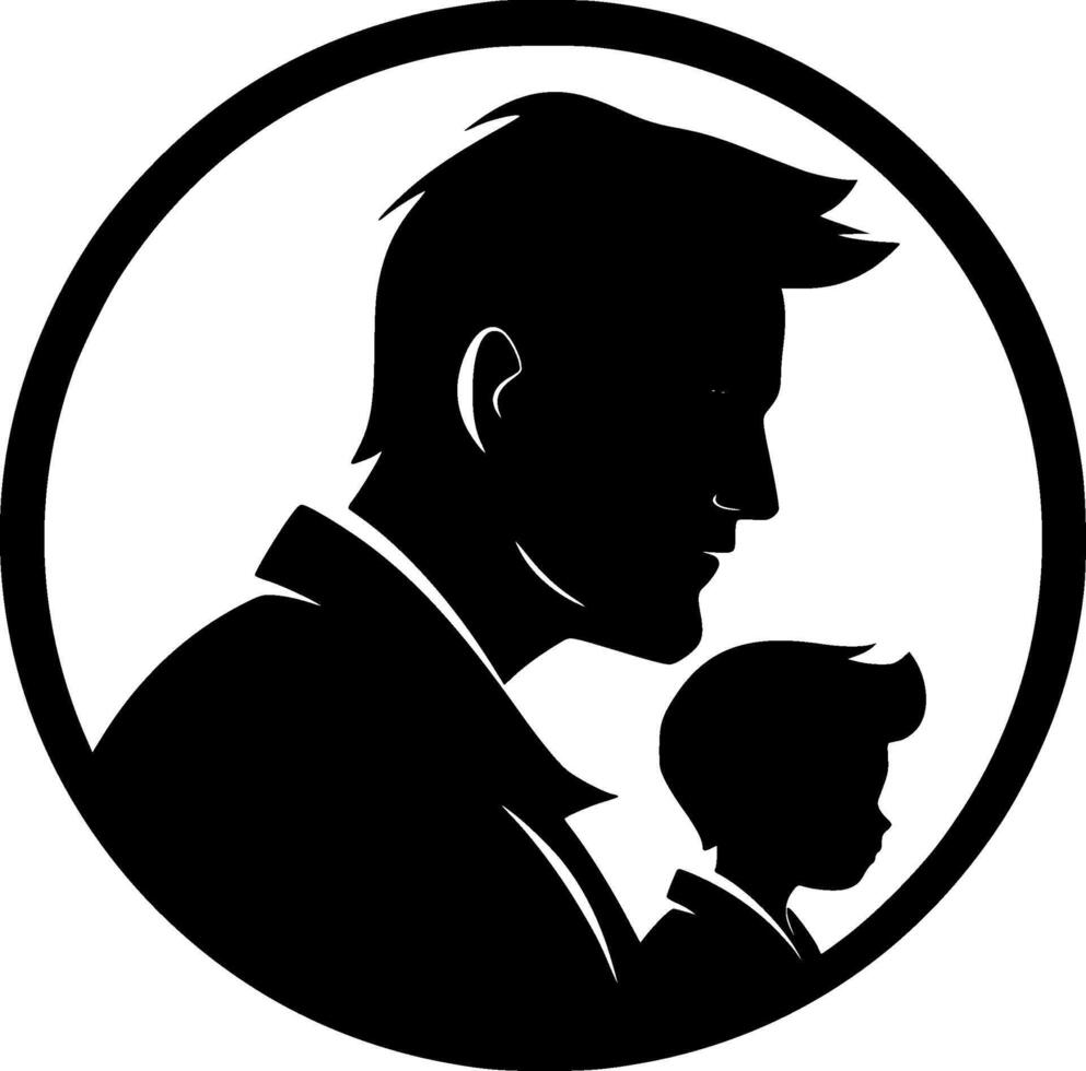 Father, Minimalist and Simple Silhouette - illustration vector