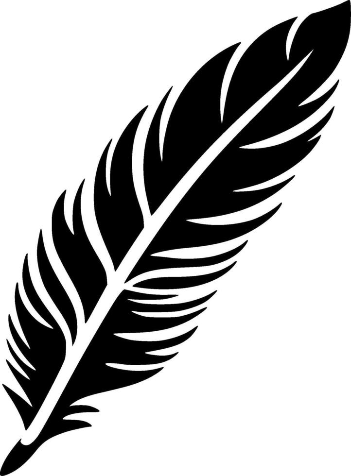 Feather - High Quality Logo - illustration ideal for T-shirt graphic vector