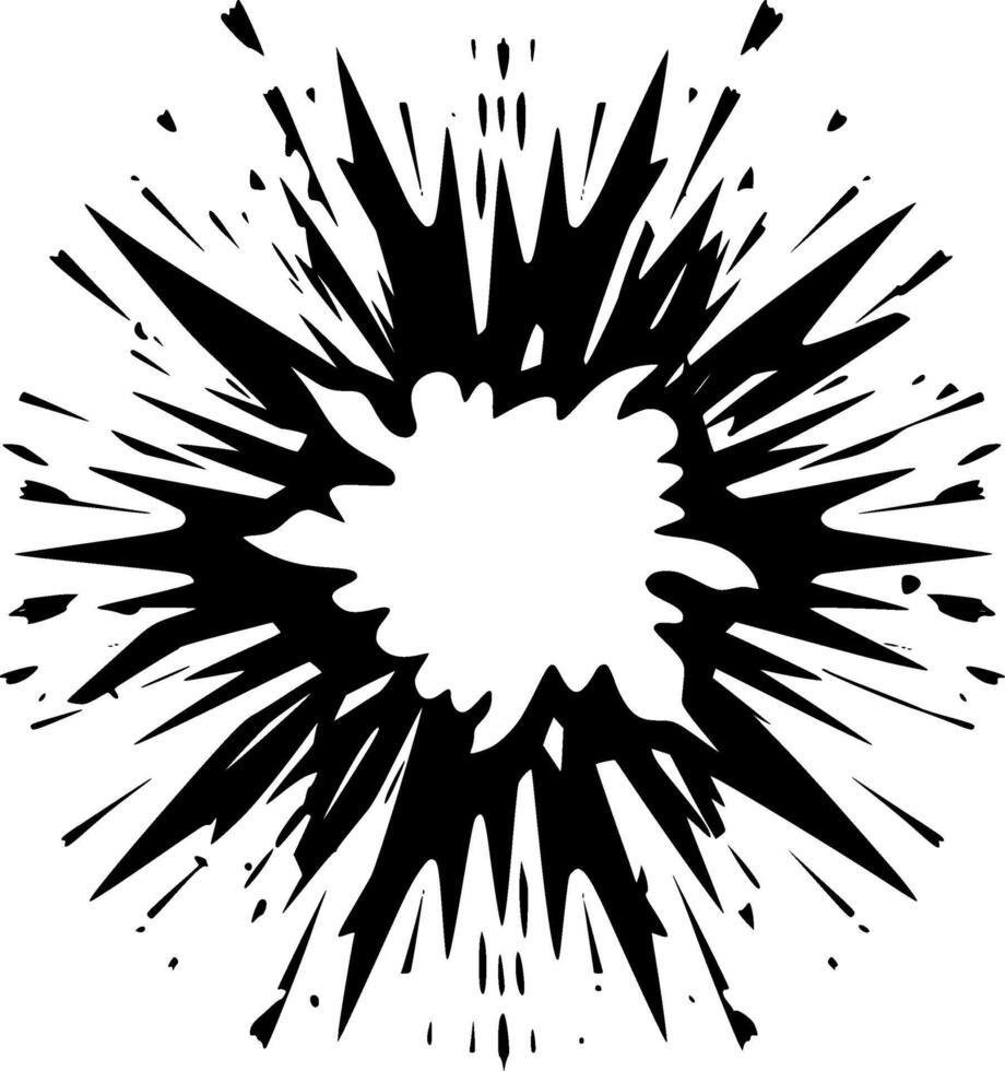 Explosion - High Quality Logo - illustration ideal for T-shirt graphic vector