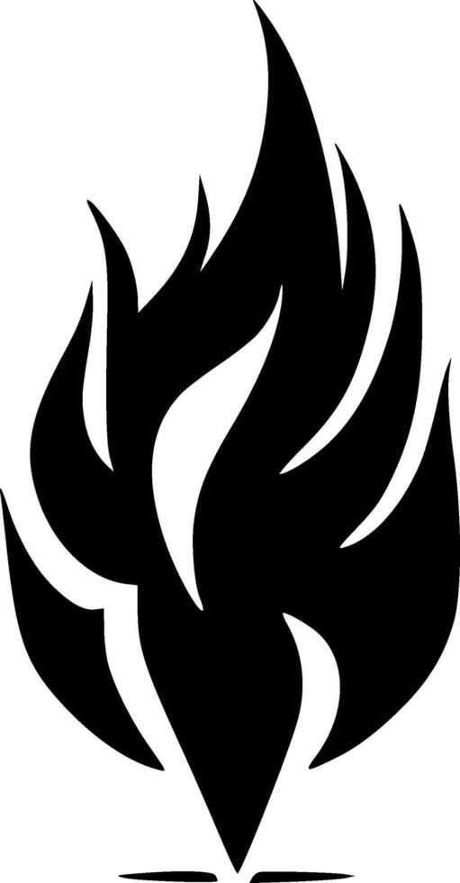 Fire, Black and White illustration vector