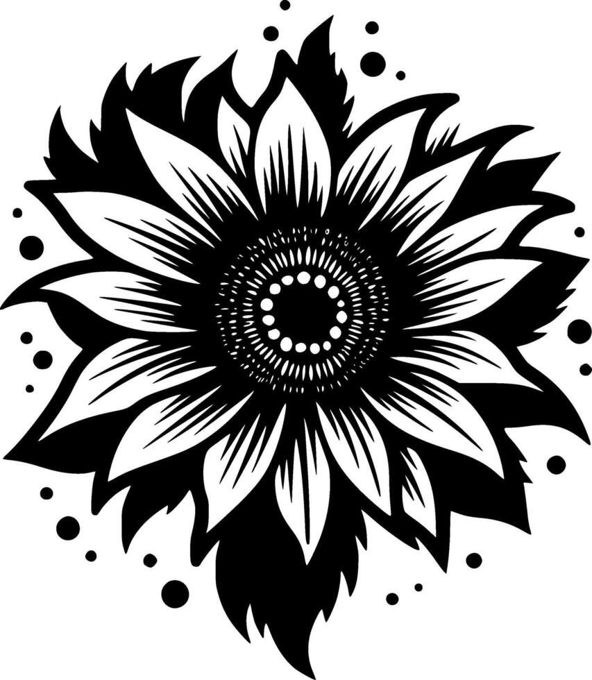 Flower - Minimalist and Flat Logo - illustration vector