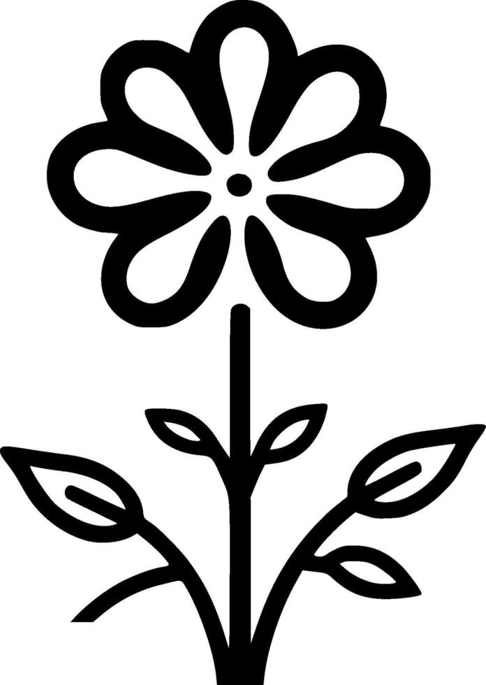 Flower - Minimalist and Flat Logo - illustration vector