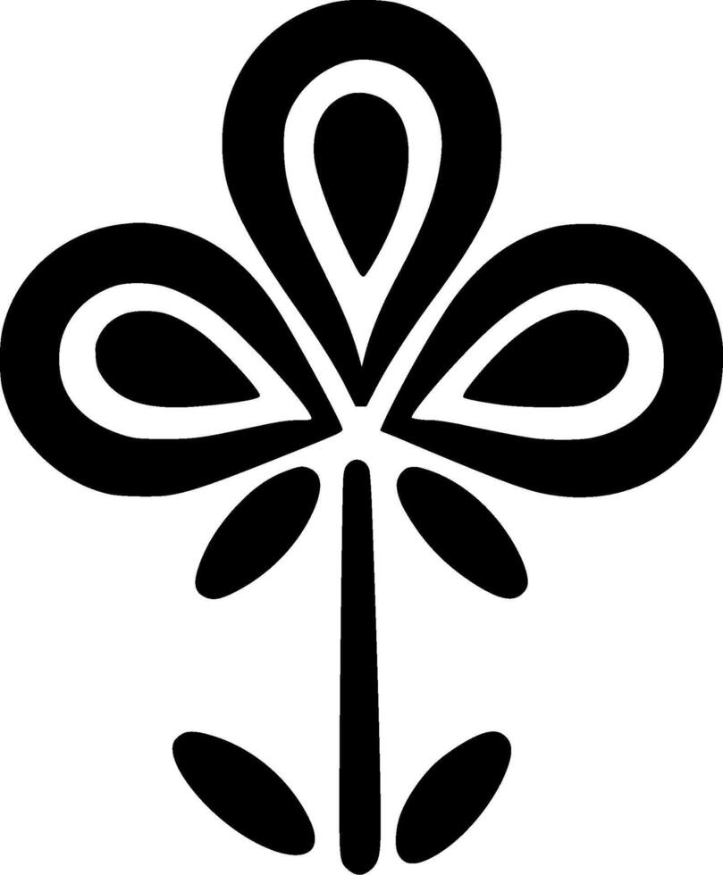 Flower, Black and White illustration vector