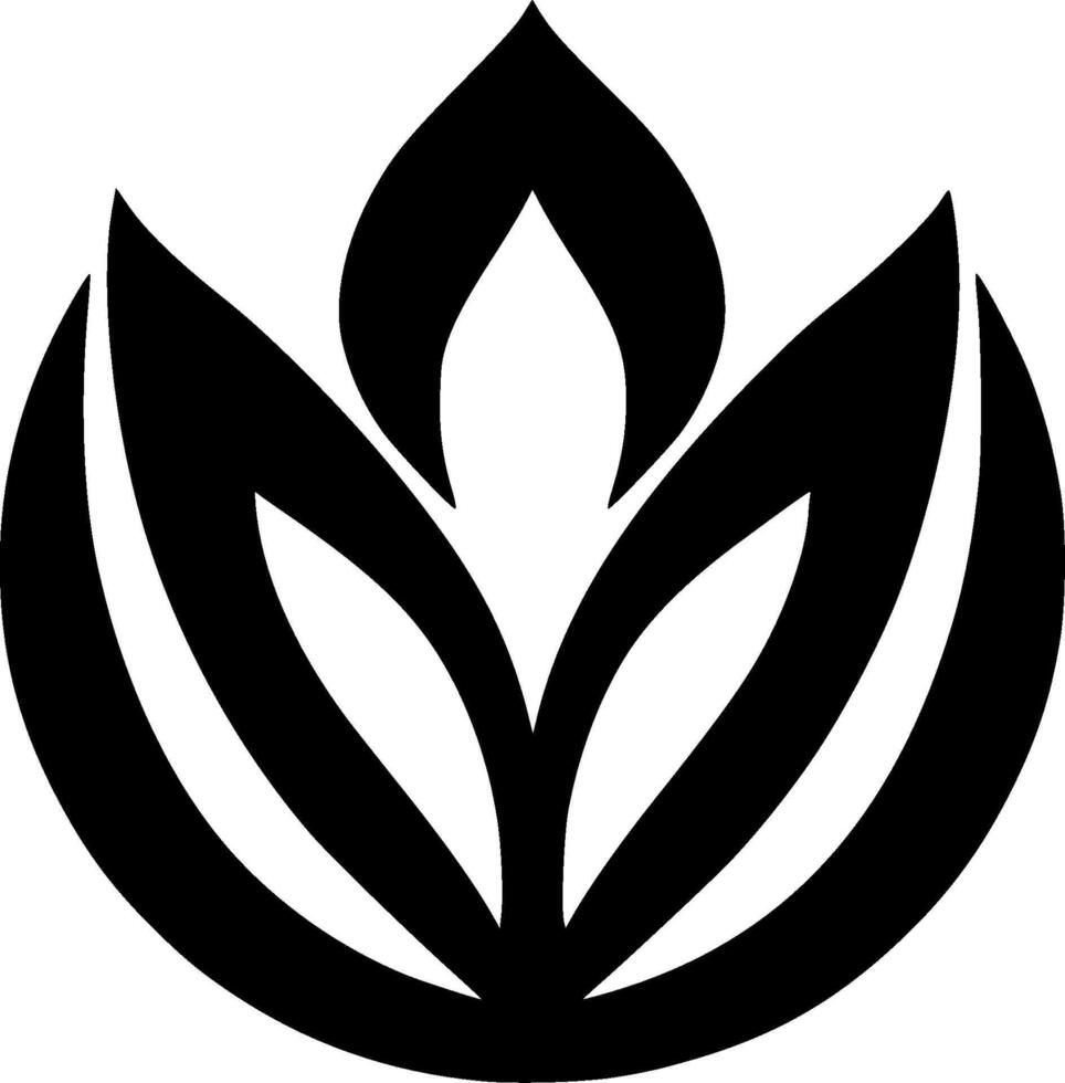 Flower, Minimalist and Simple Silhouette - illustration vector