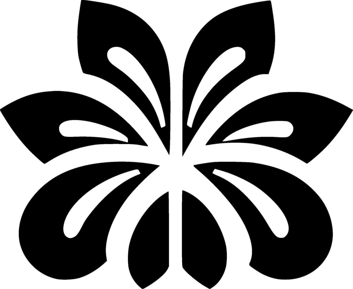 Flower, Black and White illustration vector