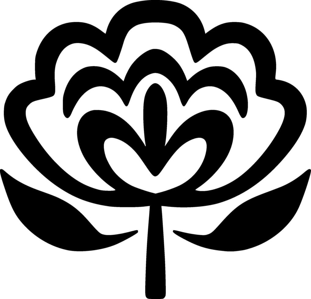 Flower, Minimalist and Simple Silhouette - illustration vector