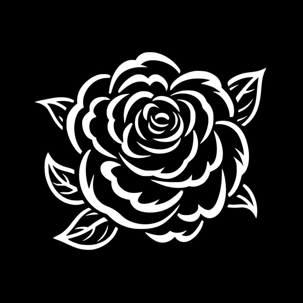 Flower, Minimalist and Simple Silhouette - illustration vector