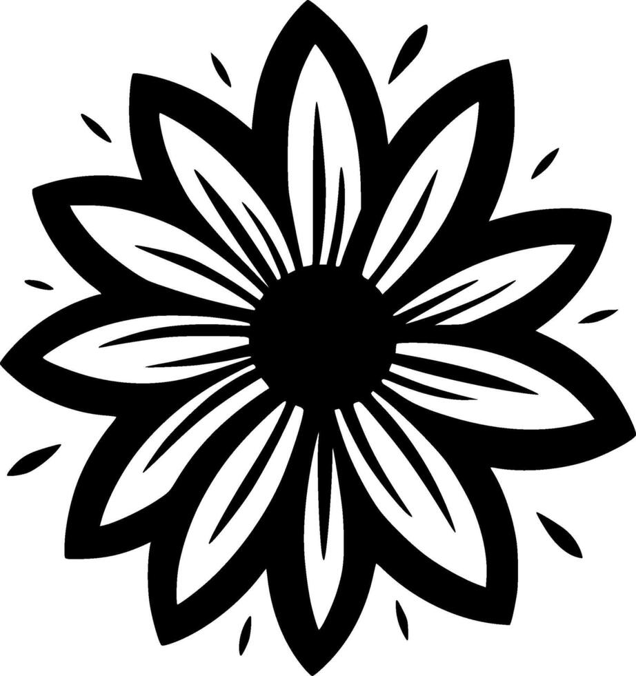 Flower - Minimalist and Flat Logo - illustration vector