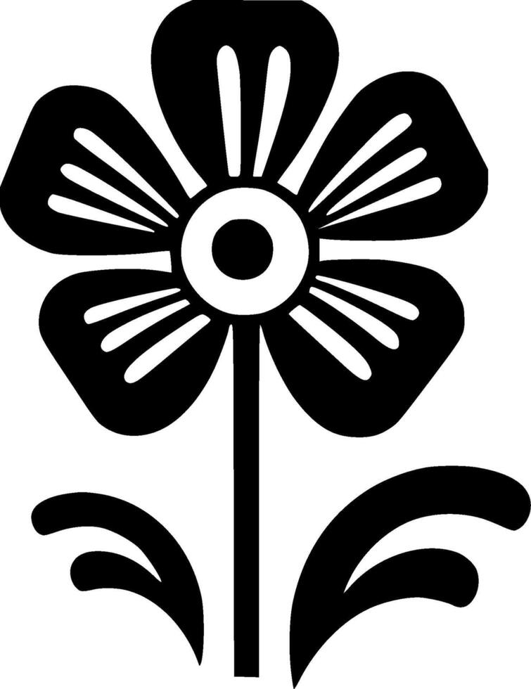 Flower - Minimalist and Flat Logo - illustration vector