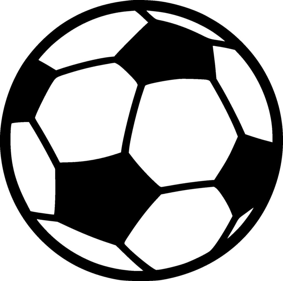 Football, Minimalist and Simple Silhouette - illustration vector