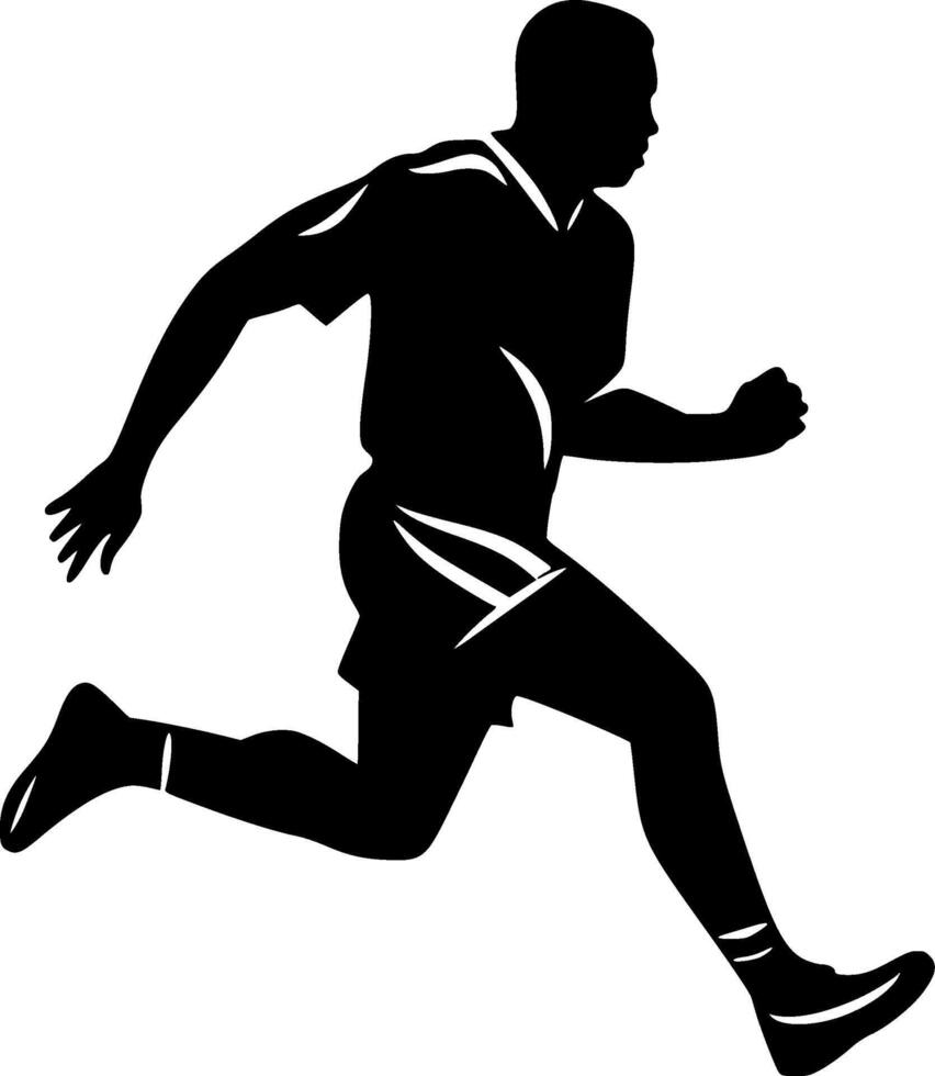 Football - Black and White Isolated Icon - illustration vector