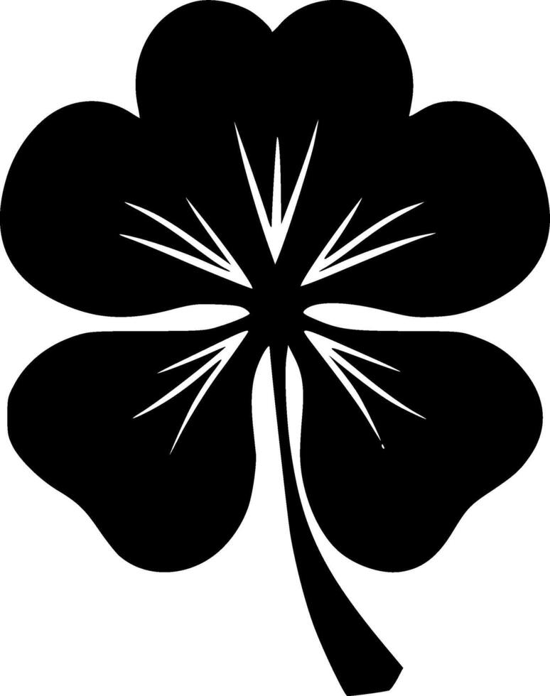 Four Leaf Clover - High Quality Logo - illustration ideal for T-shirt graphic vector